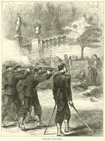 शूटिंग कम्युनिस्ट, 1871 द्वारा अंग्रेजी स्कूल