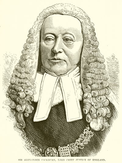 सर अलेक्जेंडर कॉकबर्न, इंग्लैंड के लॉर्ड चीफ जस्टिस द्वारा अंग्रेजी स्कूल