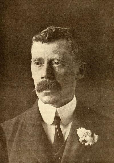 सर आर्थर थॉमस क्विलर-काउच (1863-1944) (लिथो) द्वारा English School