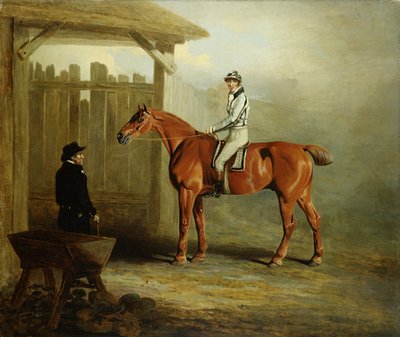 Soothsayer, सेंट Leger 1811 के विजेता (कैनवास पर तेल) द्वारा अंग्रेजी स्कूल