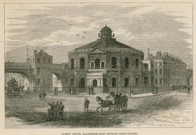 सरे चैपल, ब्लैकपर्स रोड, साउथवार्क (रॉलैंड हिल्स चैपल) द्वारा अंग्रेजी स्कूल