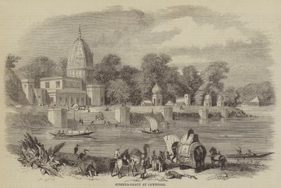कानपुर में सुरसेया-घौट (उत्कीर्णन) द्वारा अंग्रेजी स्कूल