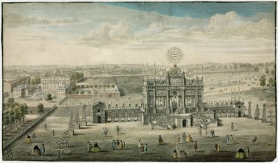 1780 के आइक्स ला चैपल की शांति के सम्मान में मंदिर द्वारा अंग्रेजी स्कूल
