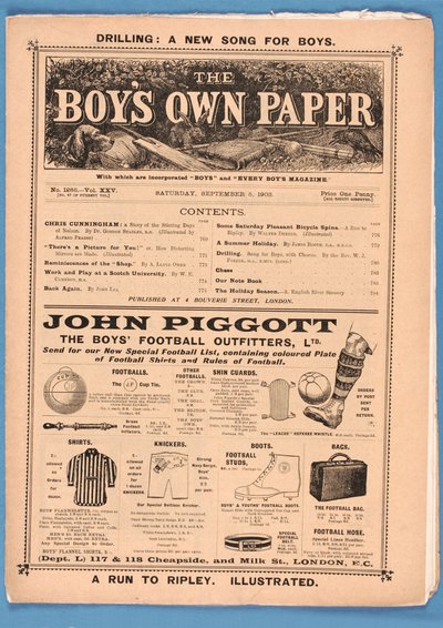 द बॉयज़ ओन पेपर, 1903 (प्रिंट) द्वारा अंग्रेजी स्कूल