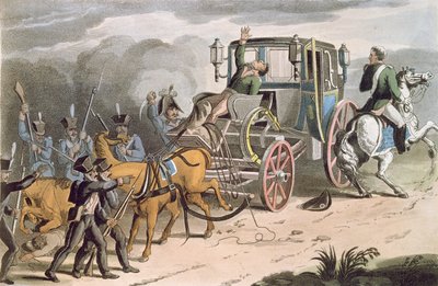 18 जून 1815, 1816 को वाटरलू में बोनापार्ट्स कैरिज का कब्जा द्वारा अंग्रेजी स्कूल