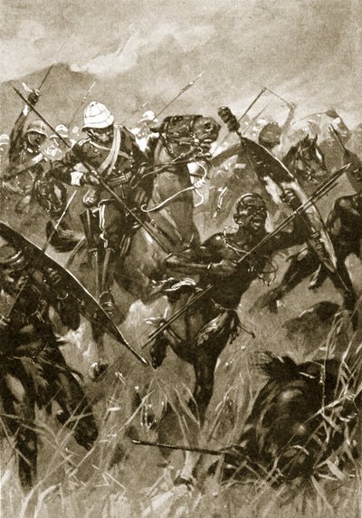 17 वीं लांसर्स का प्रभार, 4 जुलाई, 1879 द्वारा अंग्रेजी स्कूल