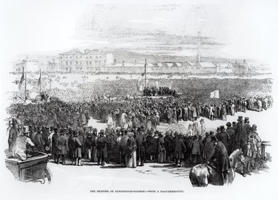 केनिंग्टन कॉमन पर चार्टिस्ट मीटिंग, अप्रैल 1848 द्वारा अंग्रेजी स्कूल