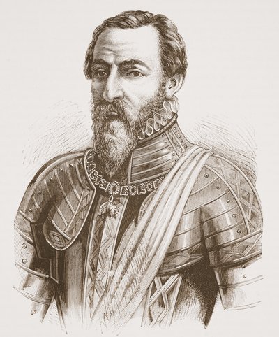 ड्यूक ऑफ अल्वा (टिटियन द्वारा चित्र से), जेम्स एइटकेन वायली (1808-1890), पब द्वारा प्रोटेस्टेंटवाद के इतिहास से चित्रण। 1878 द्वारा अंग्रेजी स्कूल