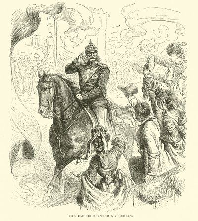 बर्लिन में प्रवेश करते हुए सम्राट, मार्च 1871 द्वारा अंग्रेजी स्कूल