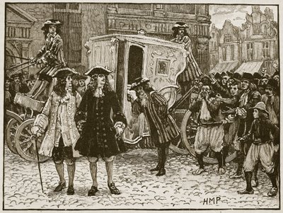 उट्रेच, 1712 की गलियों में अपमानजनक अंग्रेजी, इंग्लैंड के कैसल्स इलस्ट्रेटेड हिस्ट्री से चित्रण द्वारा अंग्रेजी स्कूल