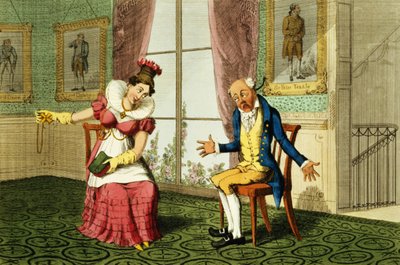 एक्सपोज़ुलेशन, पब। जी। हम्फ्रे, 1821 (रंगीन नक़्क़ाशी) द्वारा द्वारा अंग्रेजी स्कूल