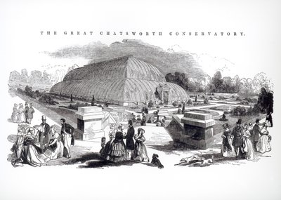 1844 में चैटस्वर्थ में महान कंज़र्वेटरी द्वारा अंग्रेजी स्कूल