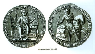 एडवर्ड I की महान सील (1239-1307) द्वारा अंग्रेजी स्कूल