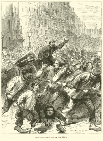 विद्रोहियों ने बंदूकें जब्त कर लीं, मार्च 1871 द्वारा अंग्रेजी स्कूल