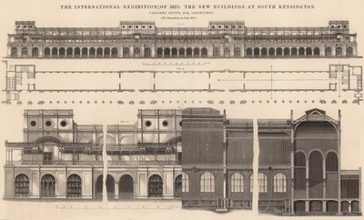 1871 की अंतर्राष्ट्रीय प्रदर्शनी - दक्षिण केंसिंग्टन में नई इमारतें द्वारा अंग्रेजी स्कूल