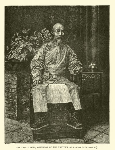 लेट जिन-लिन, कैंटन प्रांत के गवर्नर, क्वांग-तुंग द्वारा अंग्रेजी स्कूल