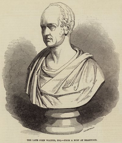 द लेट जॉन वाल्टर, एस्क्वायर, फ्रॉम ए बस्ट एट बेयरवुड (उत्कीर्णन) द्वारा अंग्रेजी स्कूल