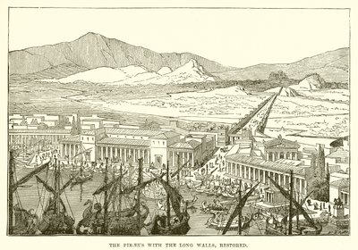 Piraeus लंबी दीवारों के साथ, बहाल द्वारा अंग्रेजी स्कूल