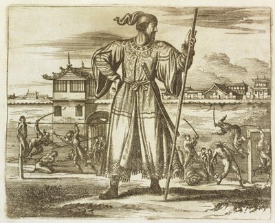 चीनी सेना के प्रधान सेनापति, चीन के दूतावासों के वर्णन से चित्रण, 1690 द्वारा अंग्रेजी स्कूल