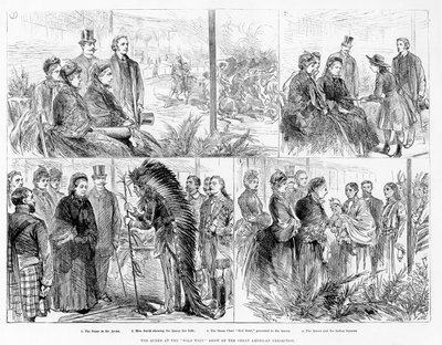 द ग्रेट वेस्ट एग्जीबिशन, 1887 में द वाइल्ड वेस्ट शो द्वारा अंग्रेजी स्कूल