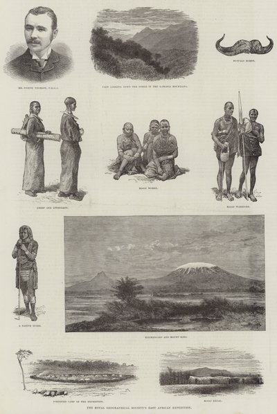 रॉयल ज्योग्राफिकल सोसायटी के पूर्वी अफ्रीकी अभियान (उत्कीर्णन) द्वारा अंग्रेजी स्कूल