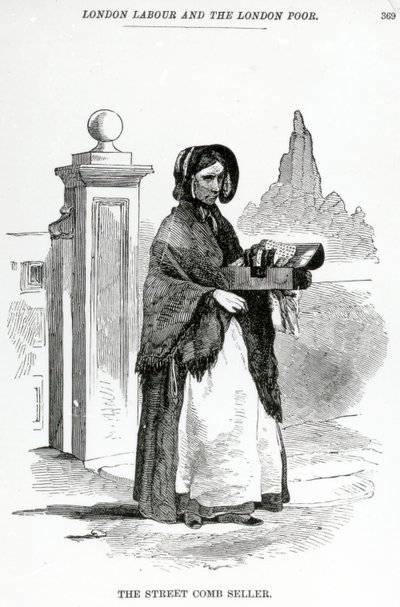 स्ट्रीट कंबाइन सेलर, c.1840 द्वारा अंग्रेजी स्कूल