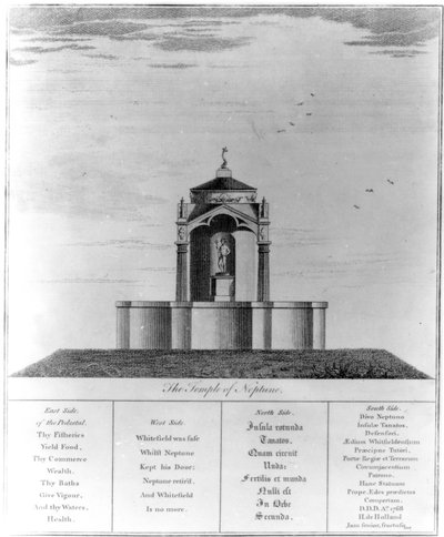 1768 के आइल ऑफ थाने में किंग्सगेट में नेपच्यून का मंदिर द्वारा अंग्रेजी स्कूल