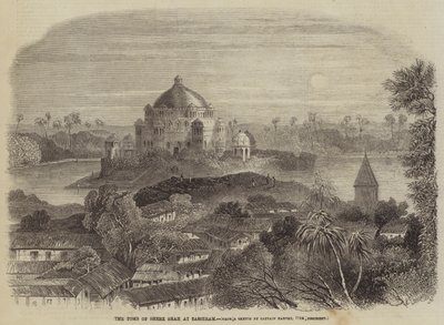 सासेराम में शेर शाह का मकबरा (उत्कीर्णन) द्वारा अंग्रेजी स्कूल
