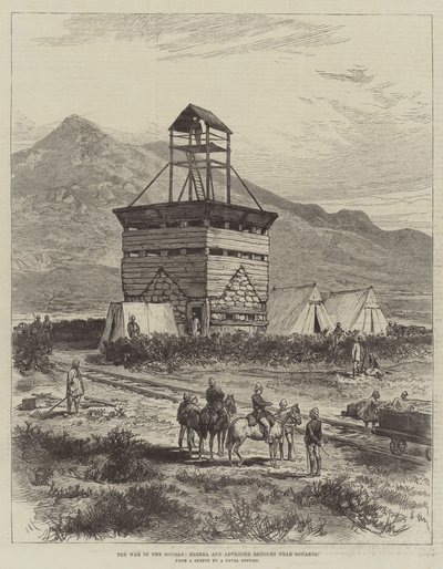 सौदन, ज़ेरेबा और सौआकिम के पास उन्नत रिडाउट में युद्ध (उत्कीर्णन) द्वारा अंग्रेजी स्कूल