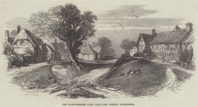 वारविकशायर फार्म लेबरर्स स्ट्राइक, स्टोनले (उत्कीर्णन) द्वारा अंग्रेजी स्कूल