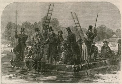 रीजेंट पार्क में बर्फ पर आपदा; मृतकों की तलाश में गोताखोर द्वारा अंग्रेजी स्कूल