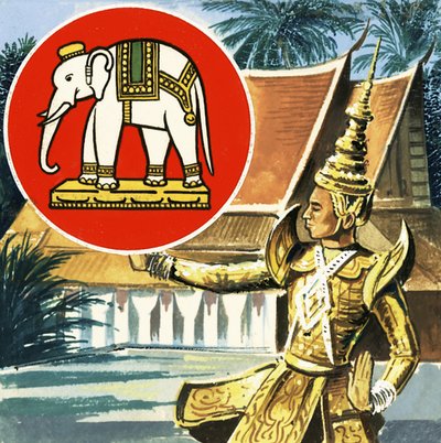 हाथी, थाईलैंड का प्रतीक द्वारा अंग्रेजी स्कूल