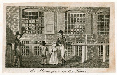 1820 के टॉवर ऑफ लंदन में मेनगिरी द्वारा अंग्रेजी स्कूल