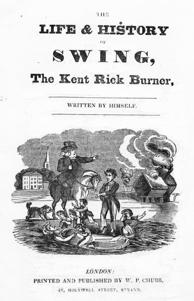 शीर्षक, द लाइफ एंड हिस्ट्री ऑफ़ स्विंग, द केंट रिक बर्नर, 1830 द्वारा अंग्रेजी स्कूल