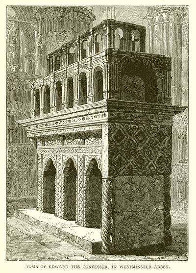 वेस्टमिंस्टर एब्बे में एडवर्ड द कन्फैसर का मकबरा द्वारा अंग्रेजी स्कूल