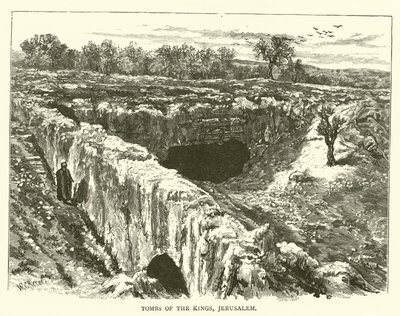 राजाओं के मकबरे, यरूशलेम (उत्कीर्णन) द्वारा अंग्रेजी स्कूल