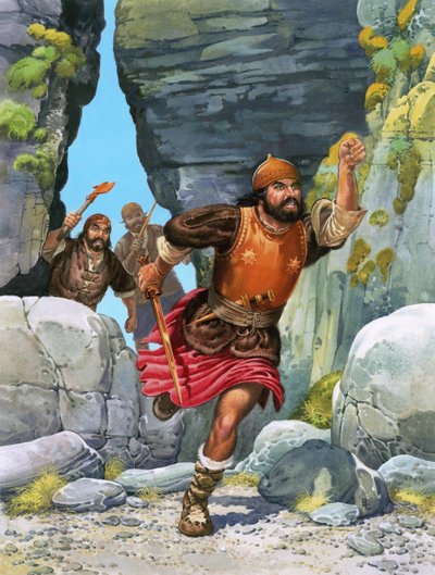 अज्ञात सैनिक बड़े पत्थरों से दौड़ते हुए द्वारा अंग्रेजी स्कूल
