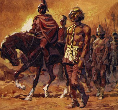 Vercingetorix ने अपने बेहतरीन कवच को रखा और आत्मसमर्पण कर दिया द्वारा अंग्रेजी स्कूल