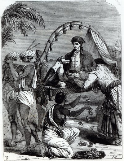 1784 में भारत में वारेन हेस्टिंग्स (1732-1818) द्वारा अंग्रेजी स्कूल