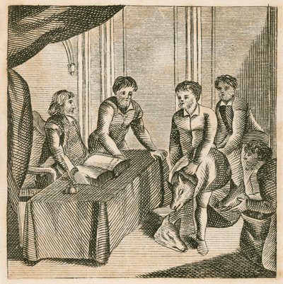 वेल्श लोग राजा एडगर को भेड़ियों के सिर की श्रद्धांजलि अर्पित करते हैं द्वारा अंग्रेजी स्कूल