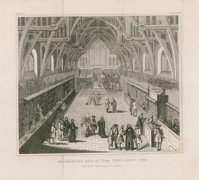 वेस्टमिंस्टर हॉल में, समय लगभग 1770 द्वारा अंग्रेजी स्कूल