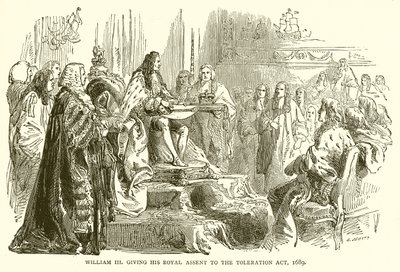 विलियम III ने अपने रॉयल एसेन्ट को टॉलरेंस एक्ट, 1689 में दिया द्वारा अंग्रेजी स्कूल