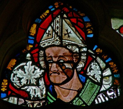 St Wulfstan को दर्शाती विंडो s-2 द्वारा अंग्रेजी स्कूल