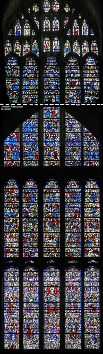 St Cuthbert विंडो को दर्शाती विंडो w15 द्वारा अंग्रेजी स्कूल
