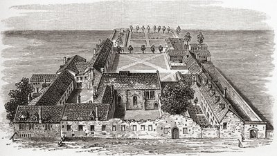 वॉर्सेस्टर कॉलेज, पूर्व में ग्लूसेस्टर हॉल, ऑक्सफोर्ड c.1673, जे आर ग्रीन द्वारा &39;द ए शोर्ट हिस्ट्री ऑफ द इंग्लिश पीपल&39;, 1893 से प्रकाशित द्वारा अंग्रेजी स्कूल