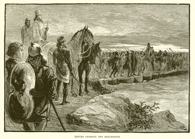 Xerxes ने Hellespont को पार किया द्वारा अंग्रेजी स्कूल