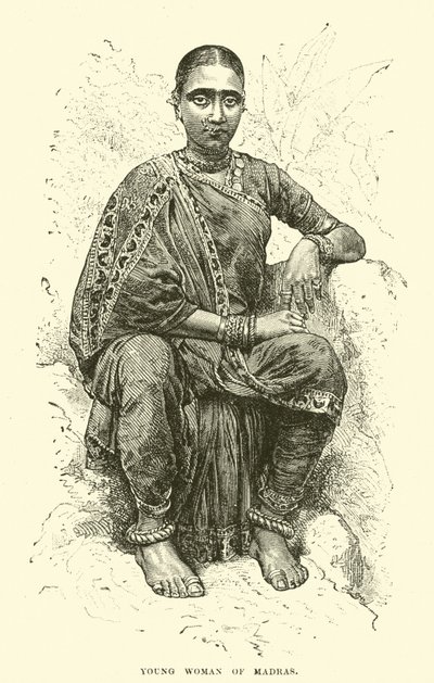 मद्रास की युवा महिला द्वारा अंग्रेजी स्कूल