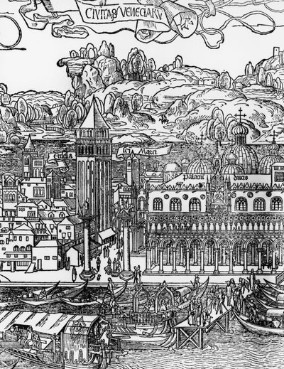 एरहार्ड रेउविच (1455-1490), इटली द्वारा वेनिस, वुडकट द्वारा एरहार्ड रेउविच