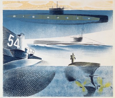 1941 में पनडुब्बियों के विभिन्न पहलू द्वारा एरिक Ravilious