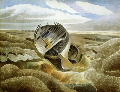 साल्ट मार्श, 1938 (कागज पर पेंसिल से अधिक) द्वारा एरिक Ravilious